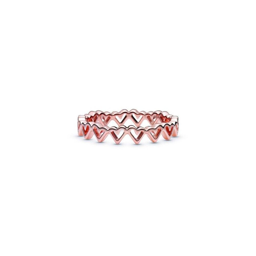 Pandora Moments 14K Rose Gold Plated Heart Ring